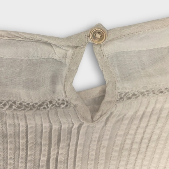 Wilfred Ivory Peasant-Style Blouse - Small - Picture 6 of 8